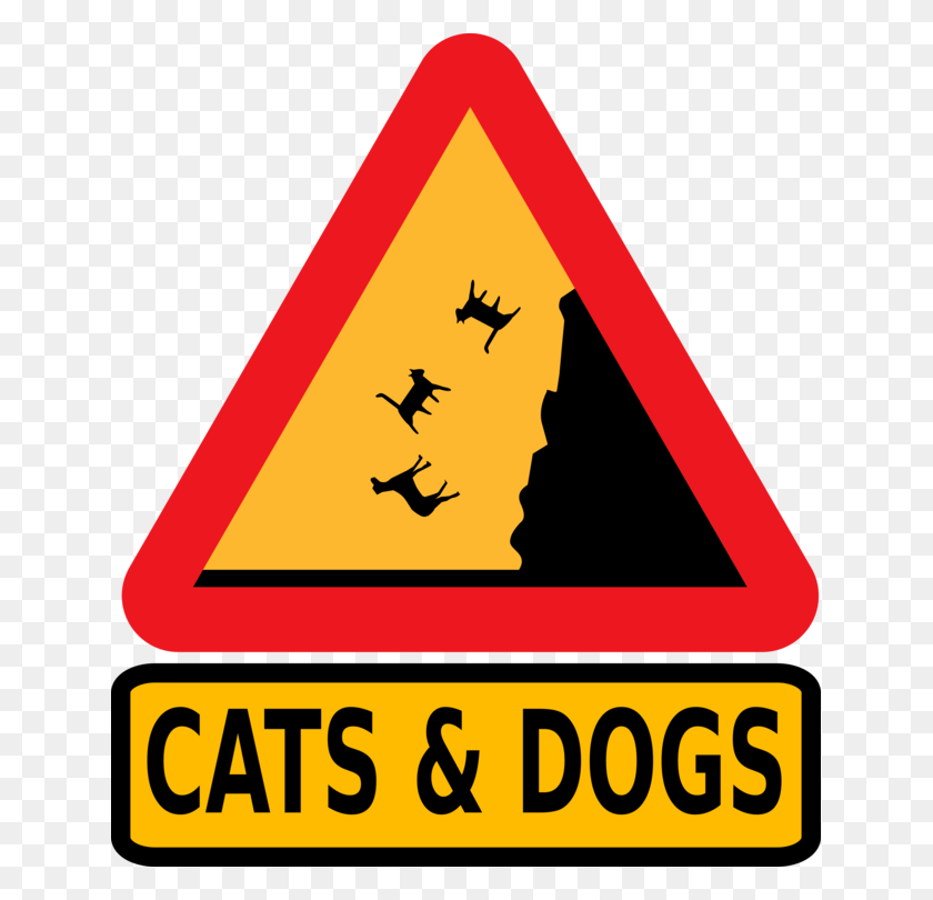 639x750 Traffic Sign Penguin Warning Sign Cats Dogs - Danger Sign Clipart