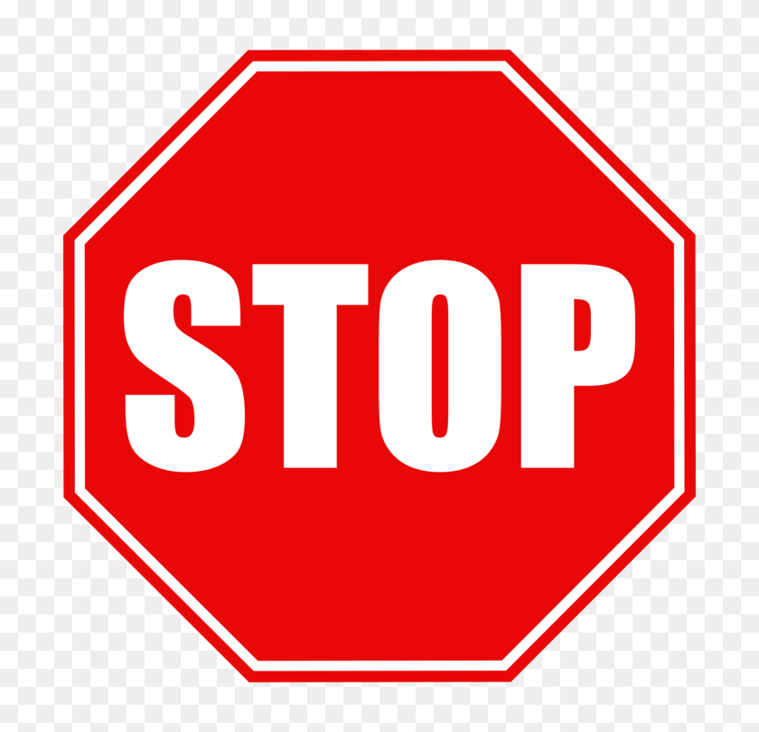 750x750 Traffic Sign Stop Sign Road - Stop Sign Clip Art