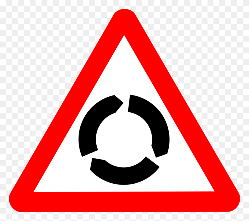 854x750 Traffic Sign The Highway Code Roundabout Road - Road Sign Clipart