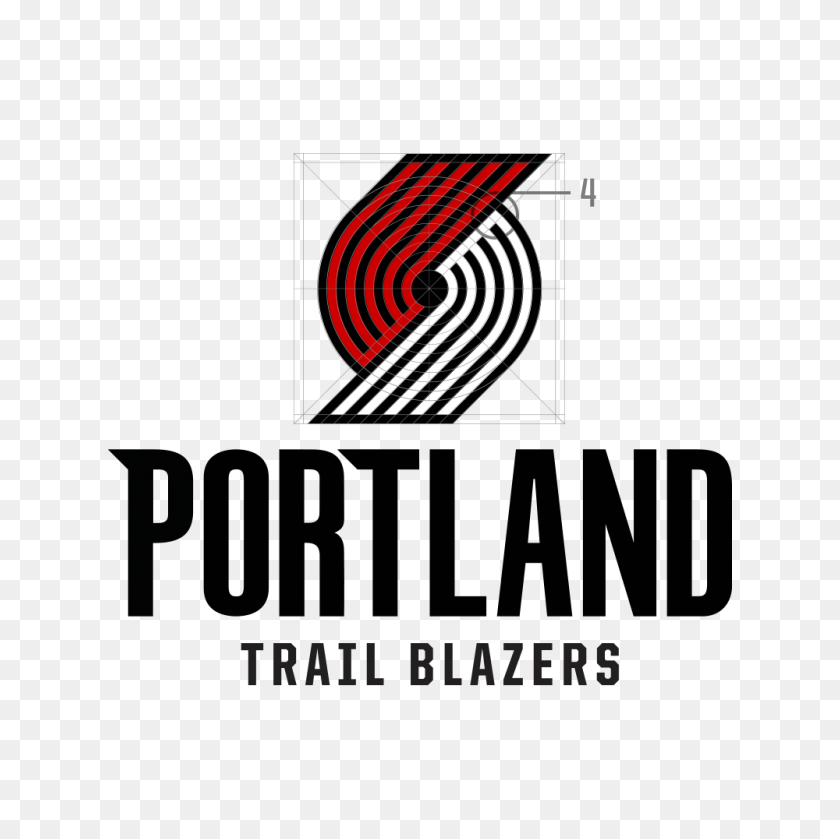 1000x1000 Trail Blazers Logo - Portland Trail Blazers Logo PNG