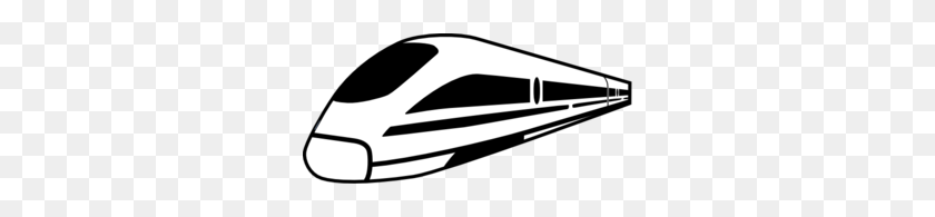 296x135 Train Clip Art - Train Clipart Black And White