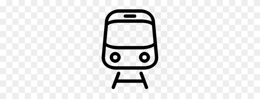 260x260 Train Clipart - Transportation Clipart Black And White