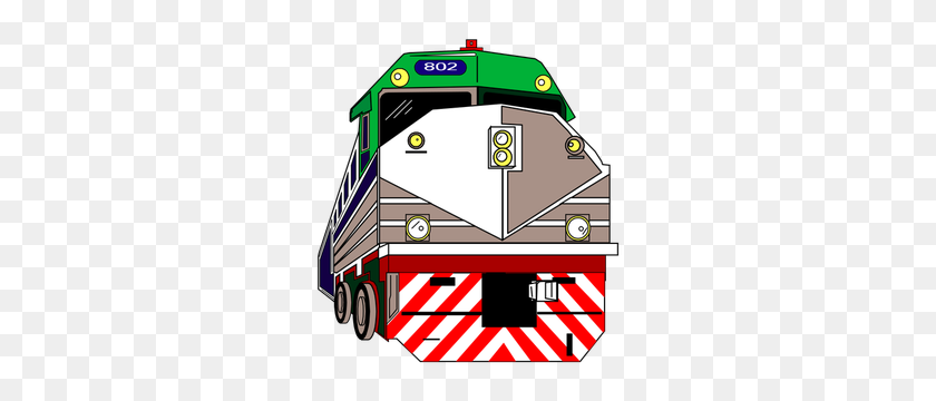 280x300 Train Rail Free Vector - Train Clipart