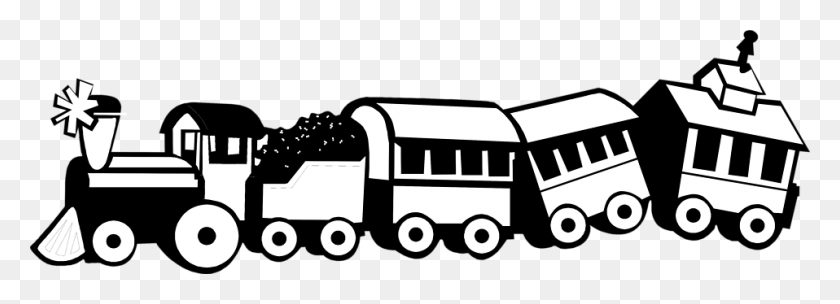 958x300 Train Toy Clipart Black And White Toys For Prefer - Train Clipart Black And White