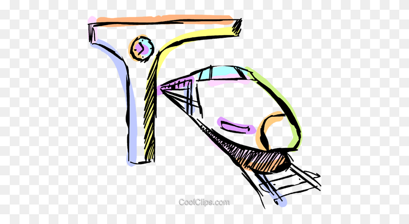 480x400 Trains Parked - Train Station Clipart