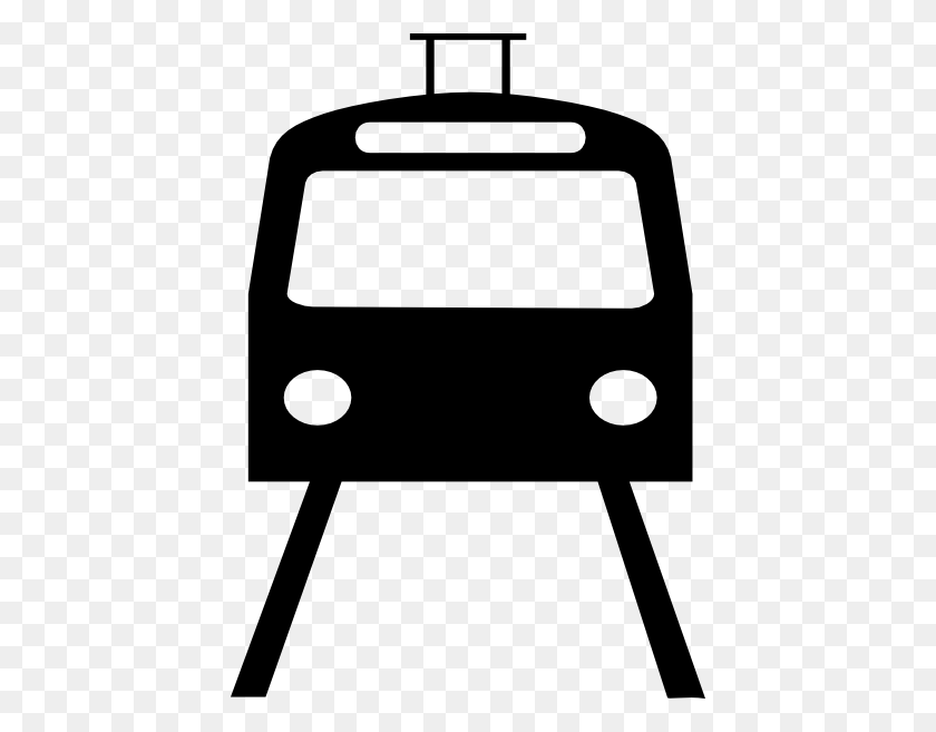 426x597 Tram Black Clip Art - Ferry Clipart