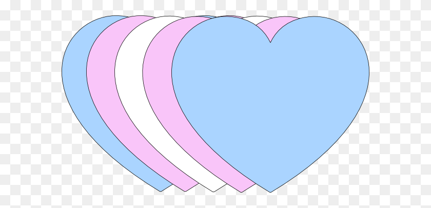 600x345 Trans Heart Clip Art - Transgender Clipart