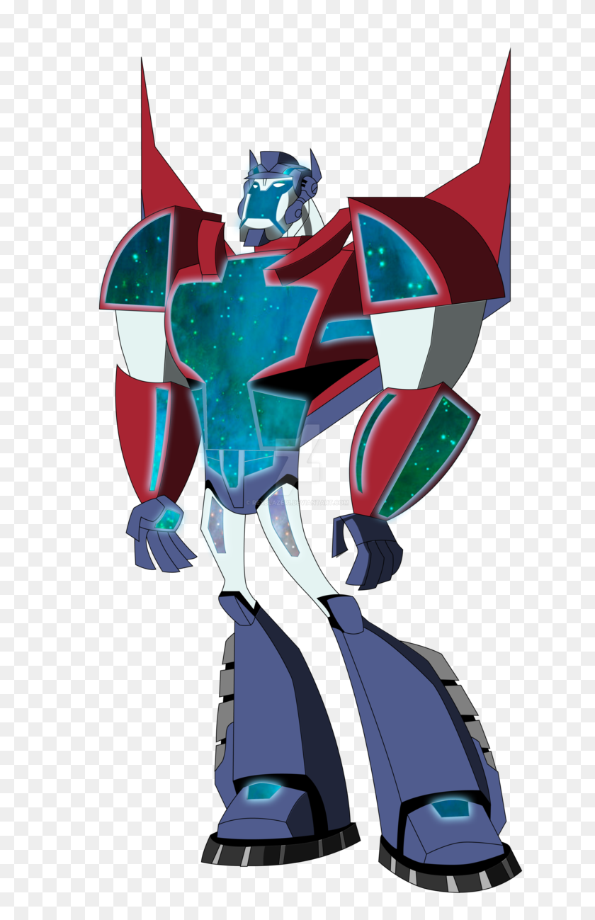644x1239 Transformers Animated - Optimus Prime PNG