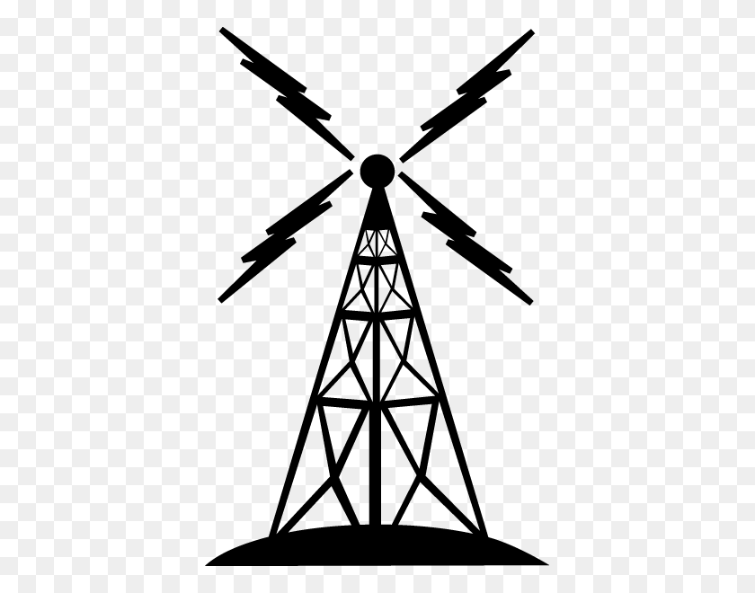 383x600 Transmit Ccr - Radio Tower Clip Art