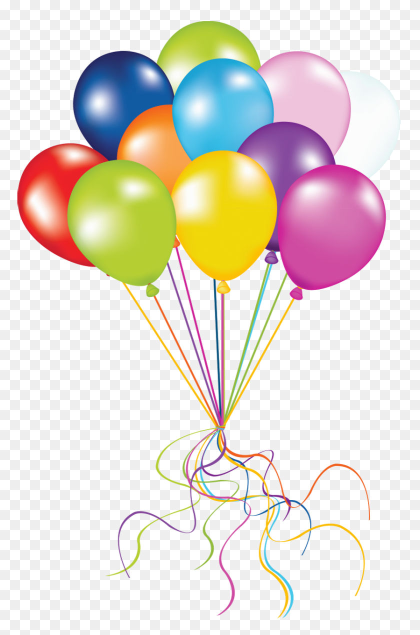 835x1296 Transparent Balloons Png - Ballon PNG