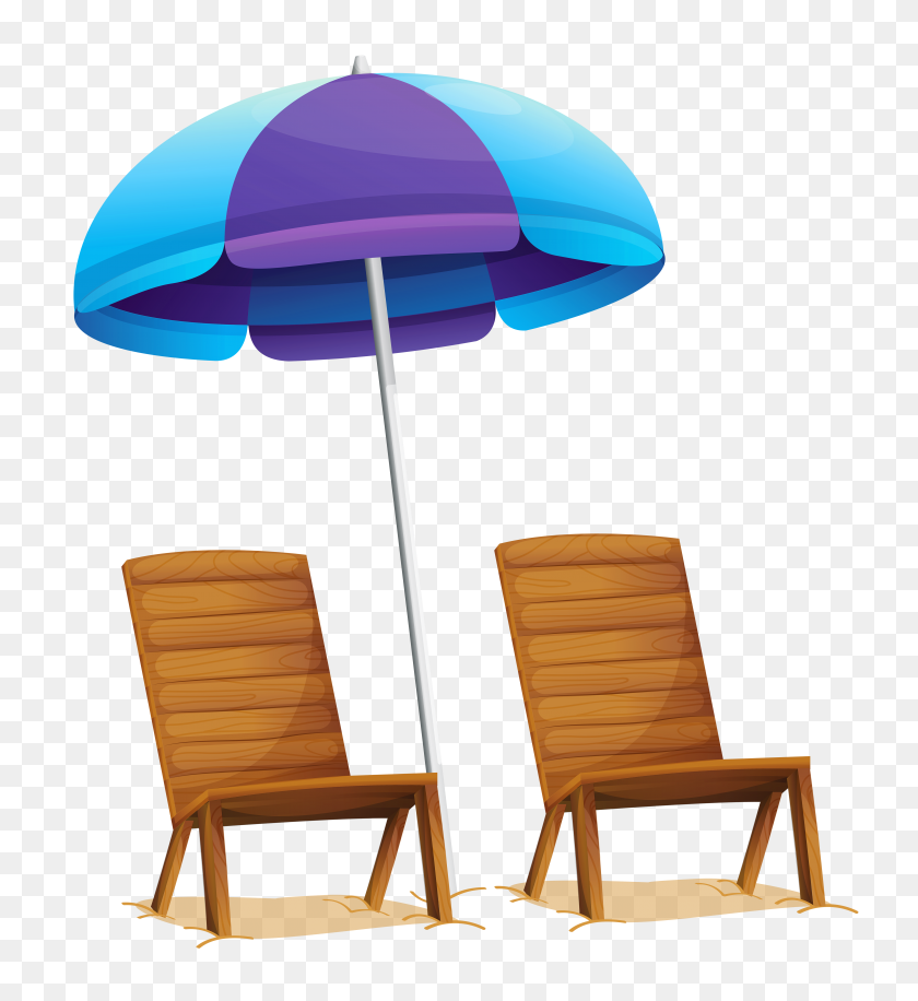4767x5234 Transparent Beach Umbrella And Chairs Png Gallery - Table PNG