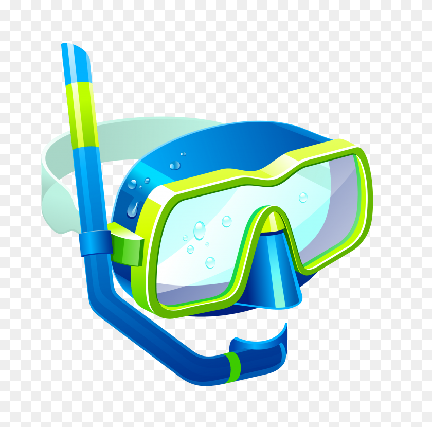 2682x2650 Transparent Blue Snorkel Mask Png - Snorkel PNG