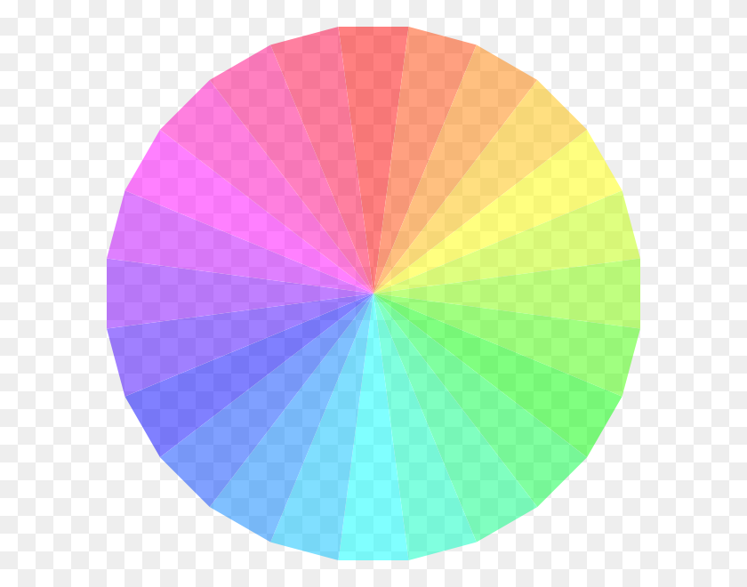 600x600 Transparent Color Wheel Clip Art - Rainbow Transparent PNG