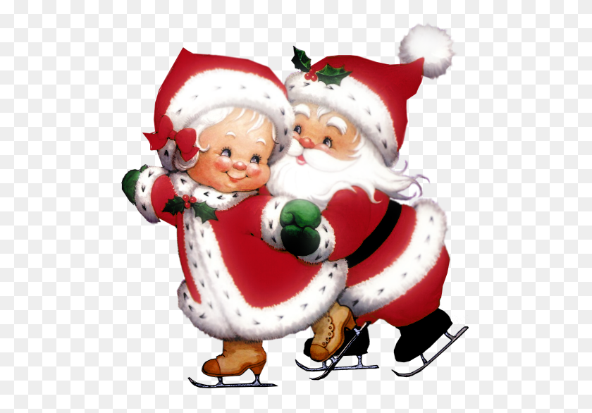 499x526 Transparent Cute Mrs Claus And Mr Claus Png Gallery - Santa Claus PNG