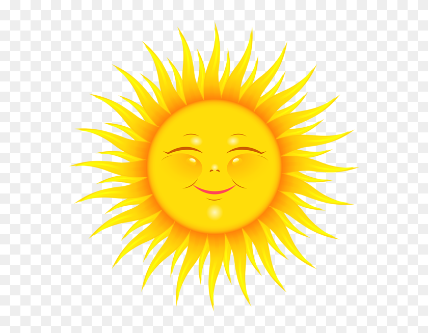 600x594 Transparent Cute Sun Picturehundreds Of Downloadable Clip Art - Smiling Sun Clipart