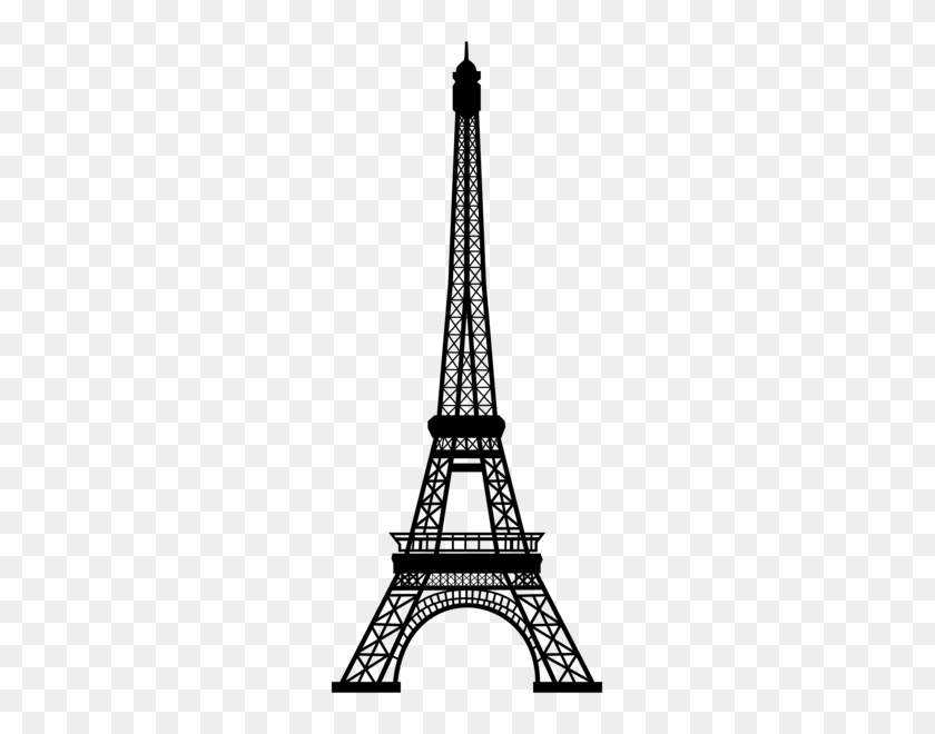 249x600 Transparent Eiffel Tower Silhouette Png Clip Art Gallery - Monument Clipart