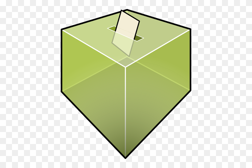 436x500 Transparent Election Voting Box Vector Illustration Public - Voting Box Clipart