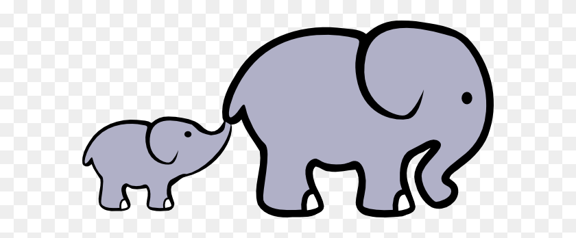 600x288 Transparent Elephant Graphic Transparent Stock Techflourish - Free Baby Elephant Clip Art