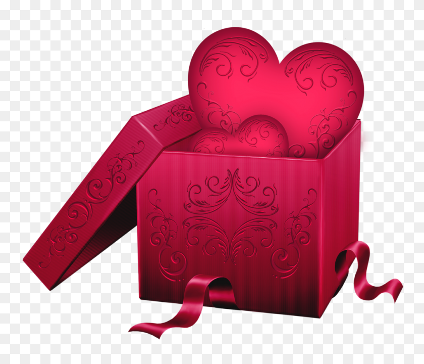 1006x852 Transparent Gift Box With Heart Png Gallery - Gift Box Clipart