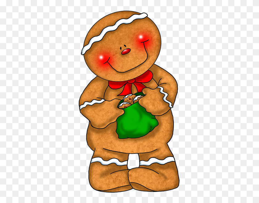 338x600 Transparent Gingerbread With Green Bag Png Clipart Quick - You Are Awesome Clipart