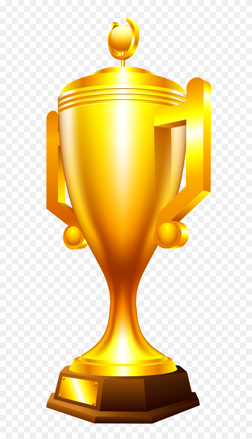 2879x5174 Transparent Gold Cup Trophy - Trophy Clipart Transparent