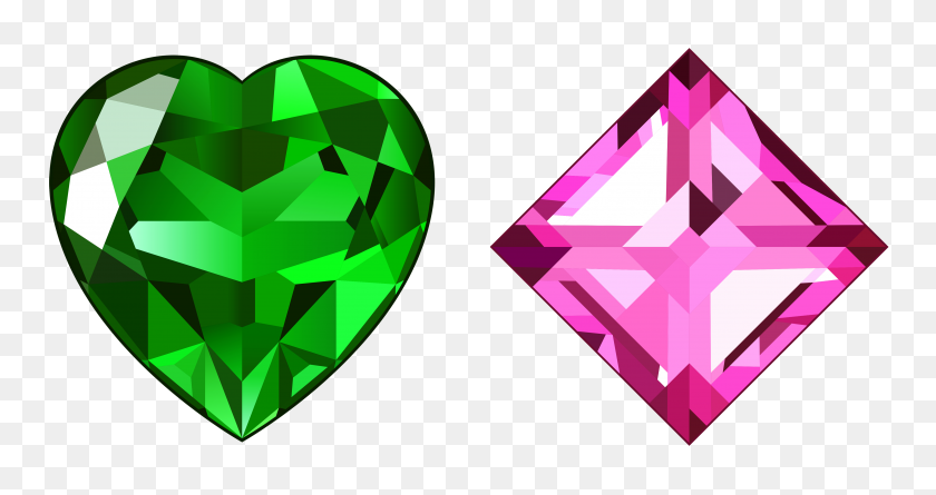 4488x2216 Transparent Green And Pink Diamonds Png Gallery - Pink Diamond PNG