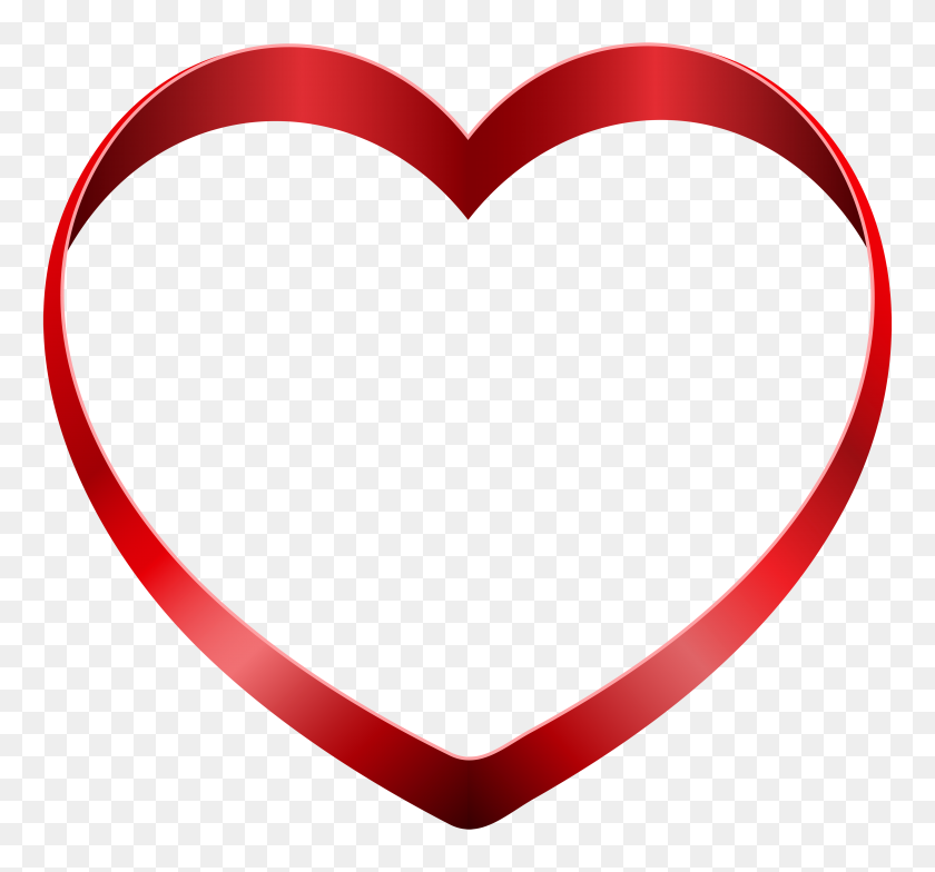 5000x4644 Transparent Heart Png Clipart - Red Line PNG
