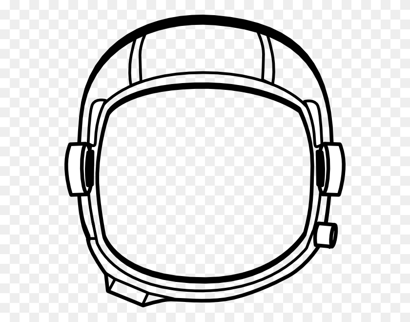576x599 Transparent Helmet Clip Art - Astronaut Helmet PNG