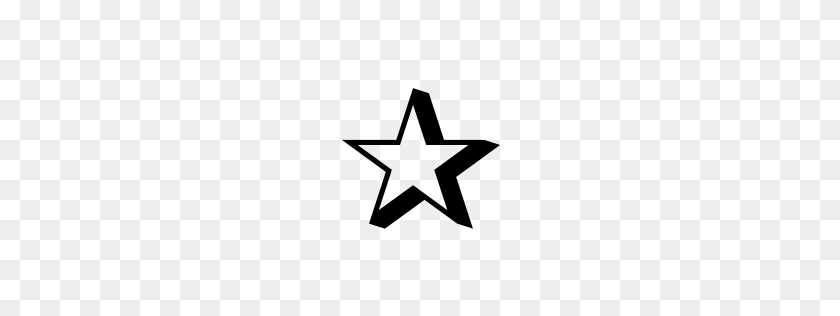 256x256 Icono Transparente Estrella Blanca - Estrella Blanca Png