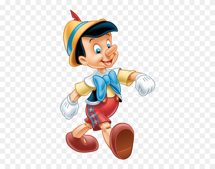 390x600 Transparent Pinocchio Clipart Disney Dibujos - Liar Clipart