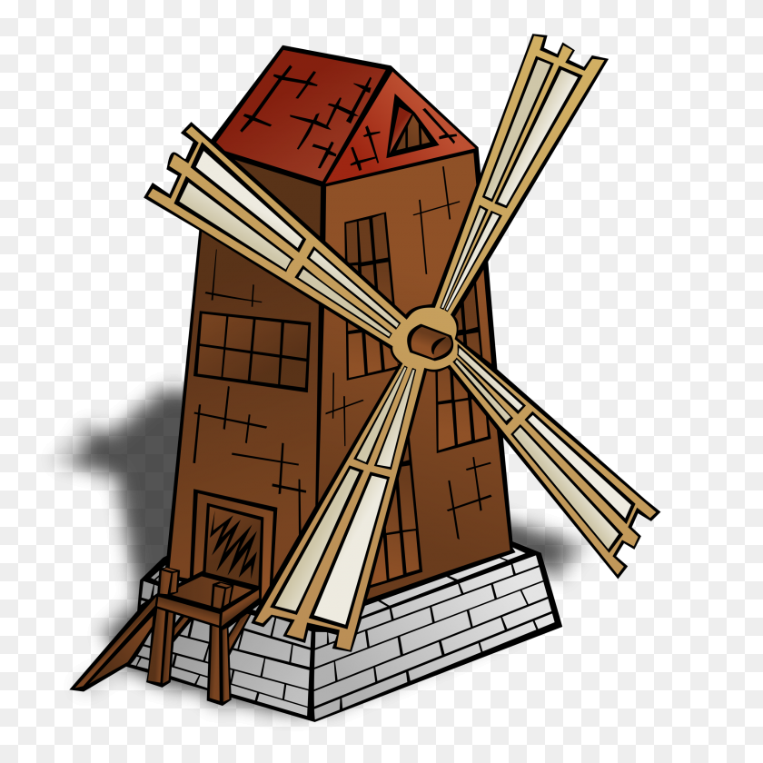 2400x2400 Transparent Png Mill Clipart Windmill Pictures - Mill Clipart