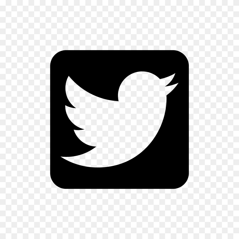 4096x4096 Логотип Twitter Черный Etm - Черно-Белый Логотип Twitter Png