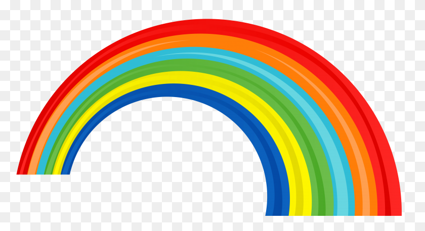 4672x2383 Transparent Rainbow - Rainbow Banner Clipart