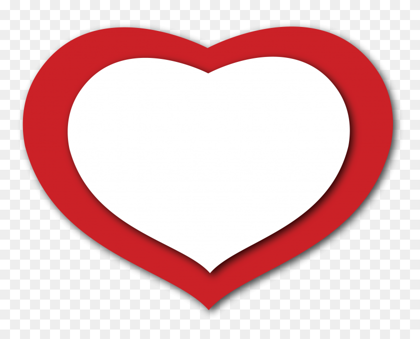 2828x2245 Transparent Red And White Heart Png Gallery - White Background PNG