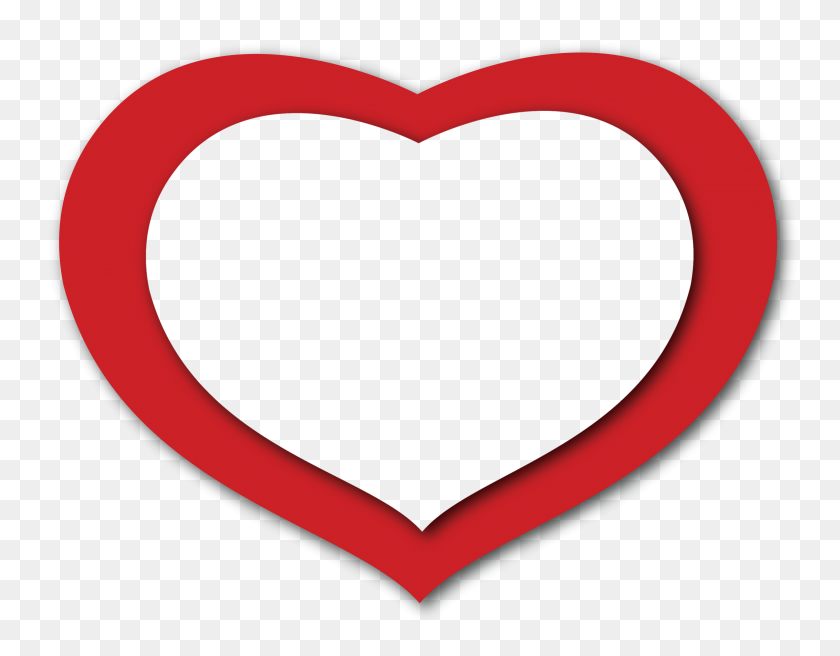 2916x2229 Transparent Red Heart Png - Red Heart Clip Art Free