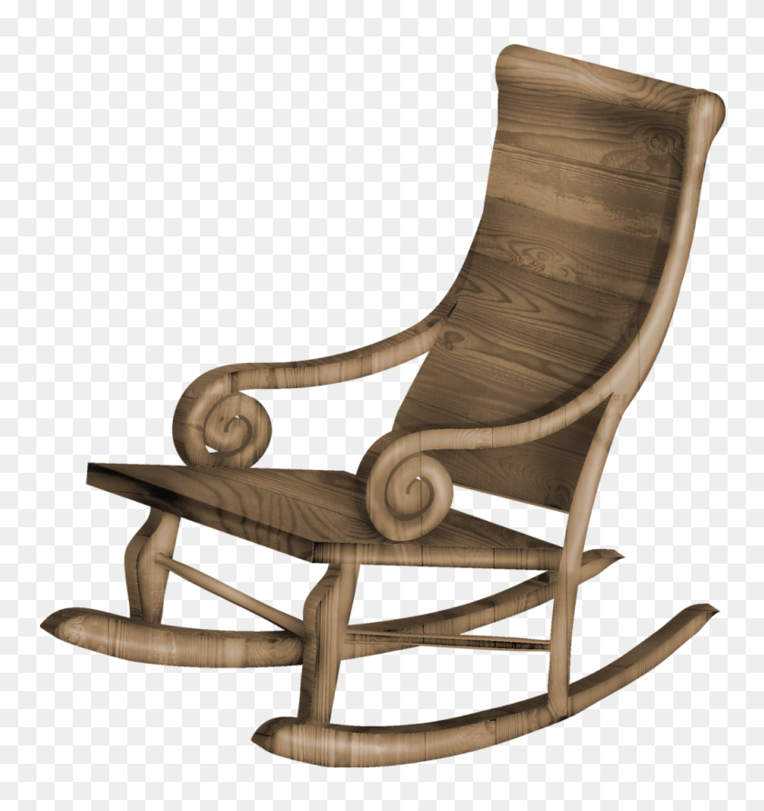1004x1071 Transparent Rocking Chair Png - Wood Background PNG