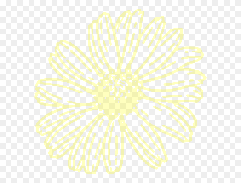 600x579 Прозрачный Желтый Цветок Картинки Скачать - Желтый Цветок Клипарт