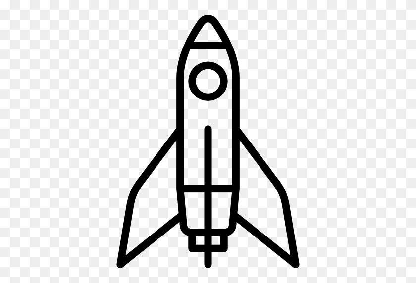 512x512 Иконка Транспортный Ракетный Корабль Черный - Ракетный Корабль Клипарт Черный И Белый