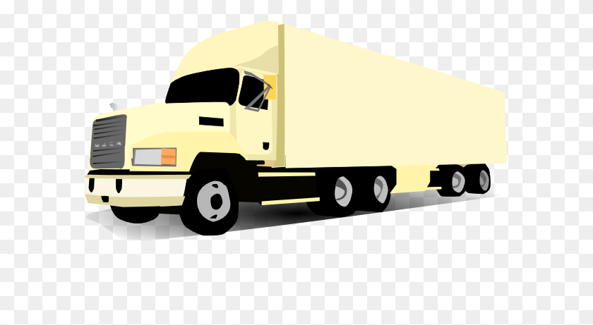 600x401 Transport Truck Clip Art - Flatbed Truck Clipart