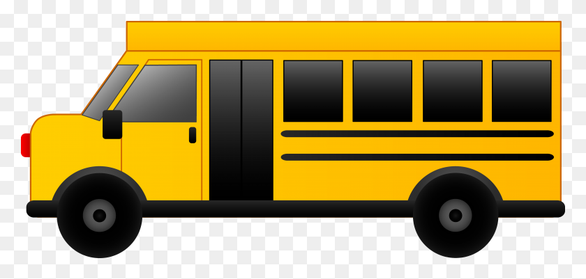 8820x3863 Transportation Clipart School Bus - Bus Trip Clipart