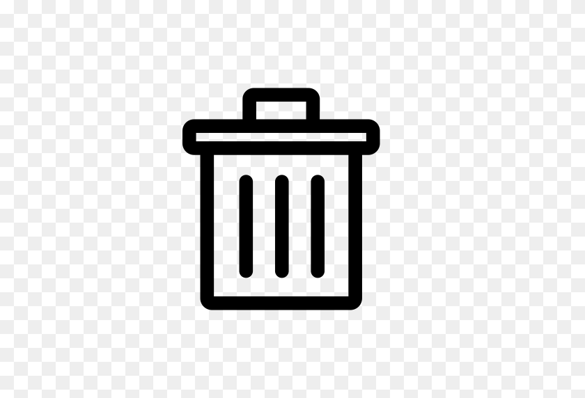 512x512 Trash Bin, Can, Recycle Bn With Png And Vector Format - Trash Bin PNG