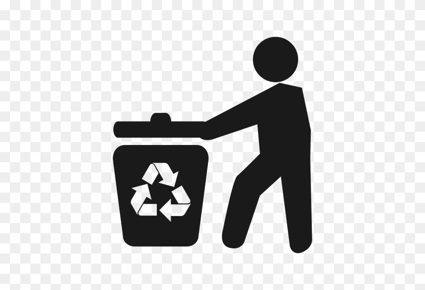 512x512 Trash Recycling Man - Trash PNG