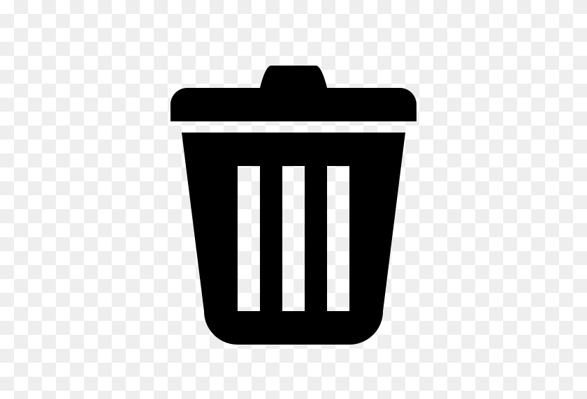 512x512 Trashcan, Big Trashcan, Household Icon With Png And Vector Format - Trashcan PNG