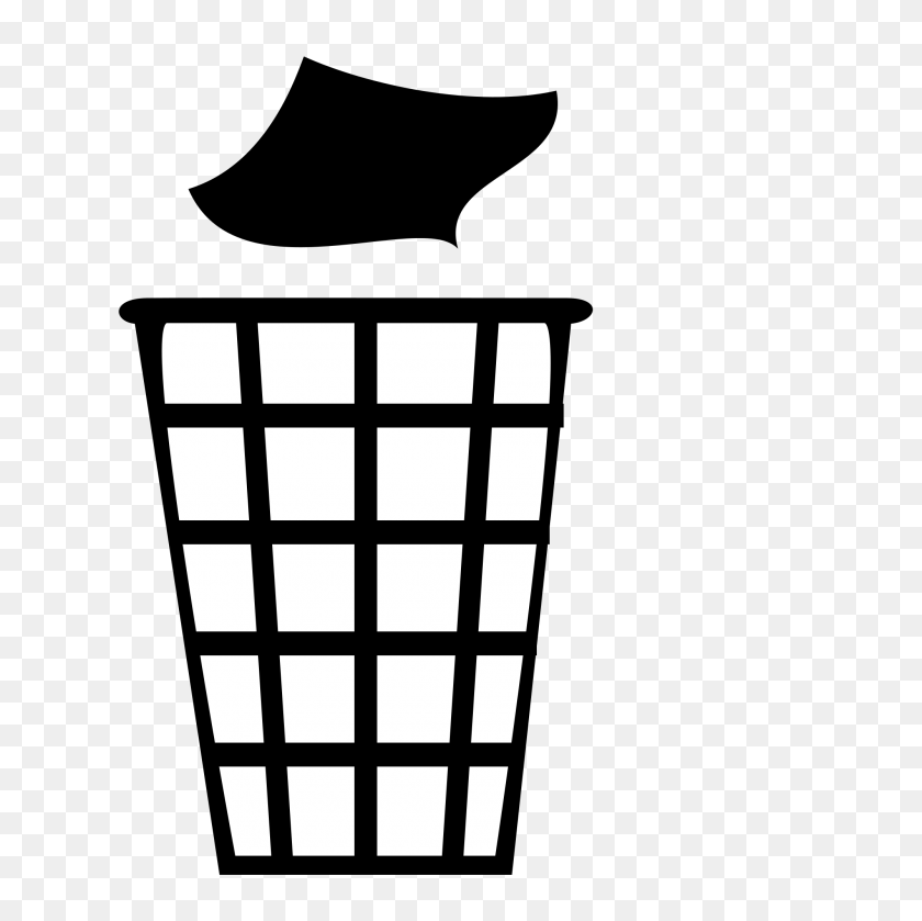 2000x2000 Trashcan Clipart - Open Trash Can Clipart