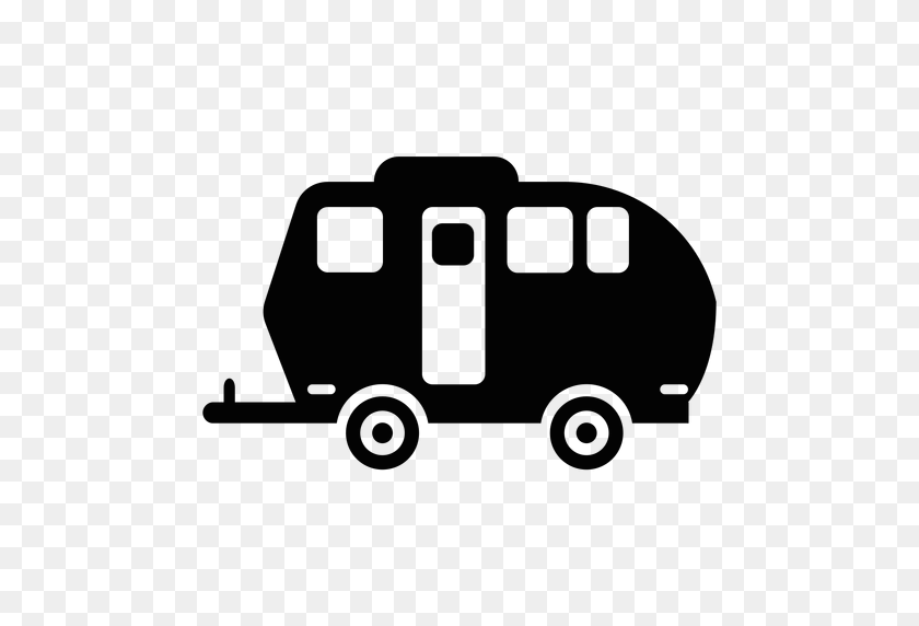 512x512 Travel Trailer Flat Icon - Trailer PNG