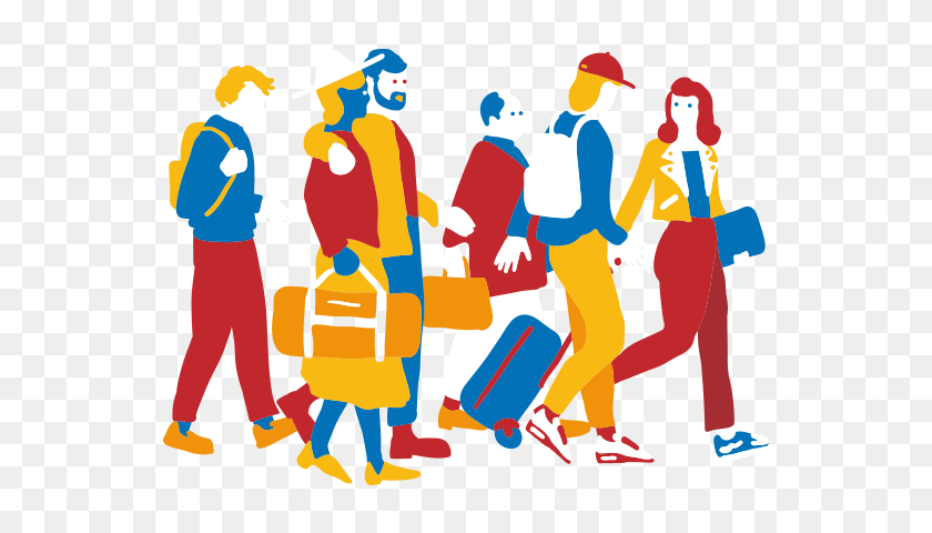 640x420 Travelling In Groups Hop - Baggage Claim Clipart