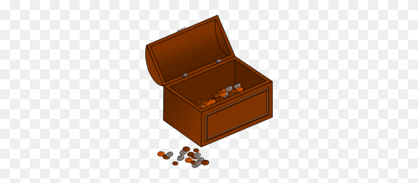 256x309 Treasure Chest Clipart - Treasure PNG