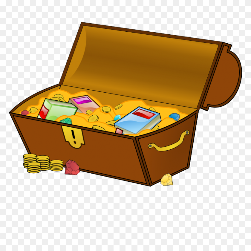800x800 Treasure Chest Drawing - Spell Book Clipart
