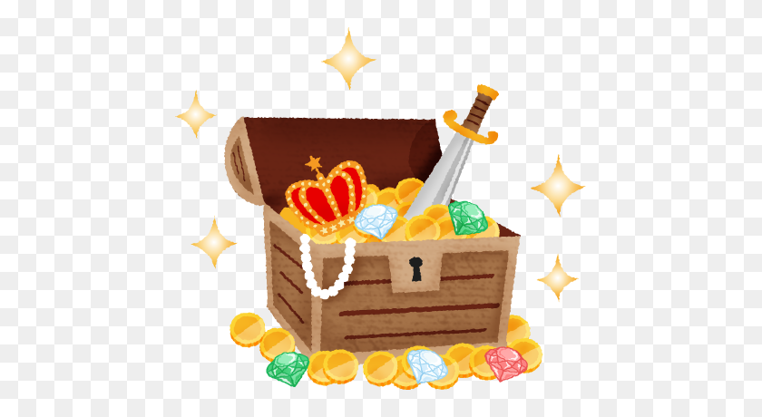 453x400 Treasure Chest Free Clipart Illustrations - Treasure Chest PNG