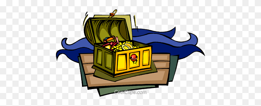 480x282 Treasure Chest, Treasure, Gold, Pirates Royalty Free Vector Clip - Pirate Treasure Chest Clipart